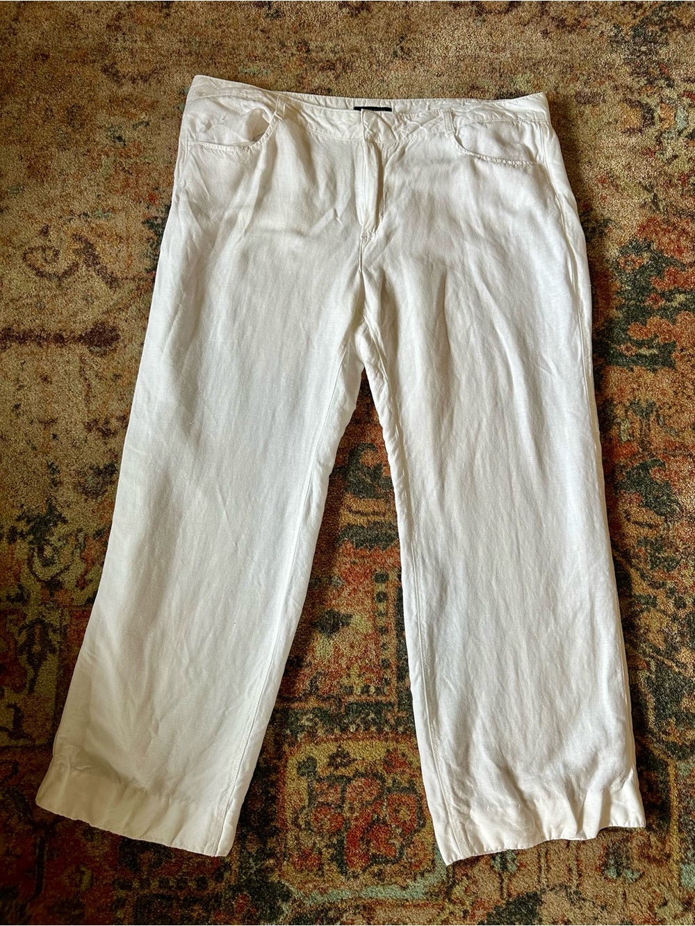 Tommy Hilfiger White Linen Pants